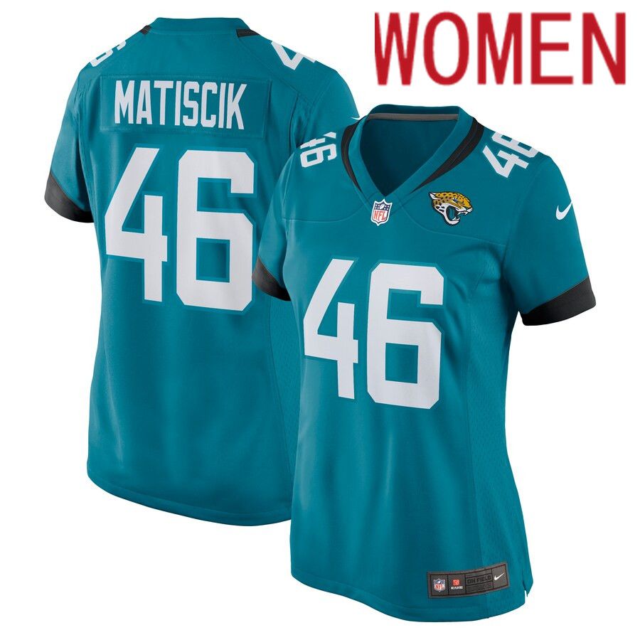 Women Jacksonville Jaguars 46 Ross Matiscik Nike Green Nike Game NFL Jersey